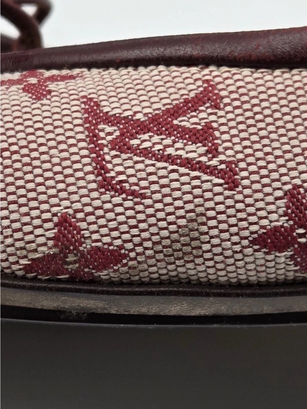 Louis Vuitton Y2K Flat Ballerina Alizee Mini Lin 36 EU Cerise Burgundy Monogram - Picture 15 of 15